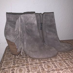 Vince Camuto fringe boots/booties sz 11